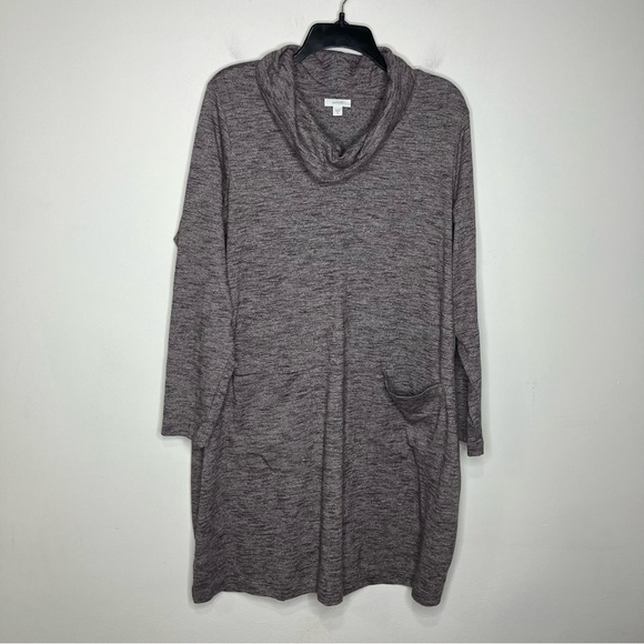 J. Jill Purejill heathered cowl neck dress pockets size XL - Picture 1 of 6